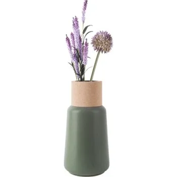 Váza Keramická váza Craft cone 26 cm zelená Present Time (Barva- zelená)