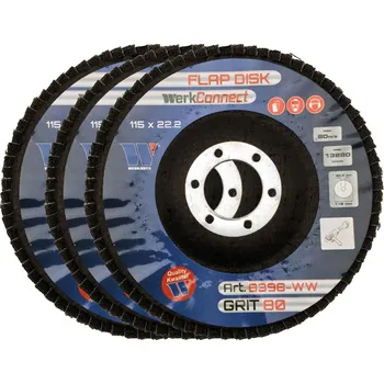 Vrták Kotouč lamelový, zrnitost 60, 115 x 22.2 mm, 200 kusů, Welzh (Welzh Werkzeug)