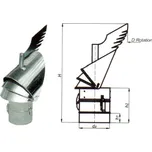 Komínová hlavice K 30 s redukcí na rouru pr.150 mm (Komínavá hlavice nerezová)