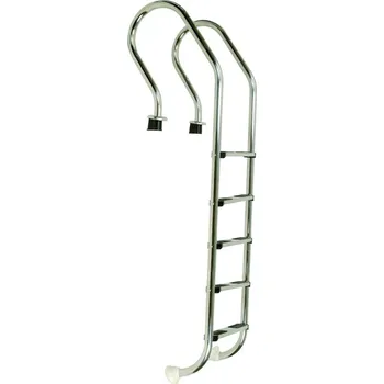 Bazénové schůdky Vágner Pool Žebřík nerez Mixta s pouzdrem 5 stupňový, AISI 304
