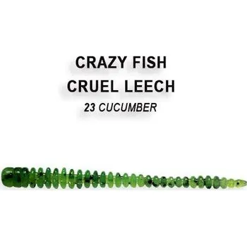 Umělá nástraha Gumová nástraha Crazy Fish Cruel Leech 5,5cm 23 Cucumber (8ks)