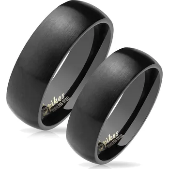 Prsten Ocelové snubní prsteny černé 49 mm