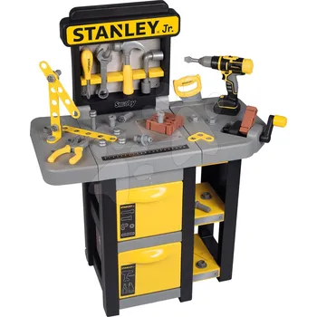 Dětská kuchyňka Pracovní dílna skládací Stanley Open Bricolo Workbench Smoby s 37 doplňky