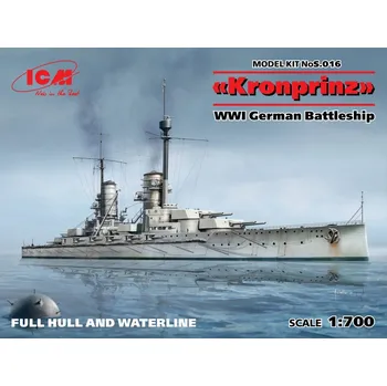 Plastikový model 1:700 Kronprinz WWI German Battleship