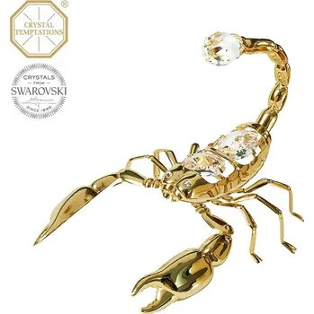 Figurka Designová figurka ŠTÍR s bílými krystaly v dárkové krabičce - 9 cm