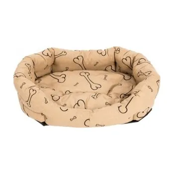 Pelíšek pro psa Pelech 8 hran bavl. Kost béžovo/černý 45cm