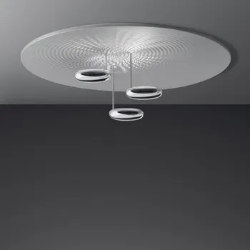 Svítidlo Artemide 1474W10A Droplet, designové stropní svítidlo, 3x29W LED 2700K stmívatelné, chrom-hliník, prům. 110cm
