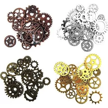 Přívěsek imago Ozubená kolečka - mix, barva měděná