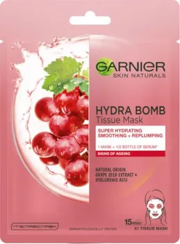 Pleťová maska Garnier Hydra Bomb Tissue Mask textilní hydratační maska 32 g