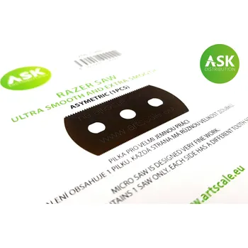 Ruční pilka ASK Žiletková pilka: ultra a extra jemná - asymetrická (1 ks) 70/43 zubů