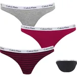 Calvin Klein kalhotky QD3588E 3 pack KRB - Vícebarevné / S