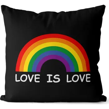 Dekorativní polštářek Polštář LGBT Rainbow (Velikost: 40 x 40 cm)