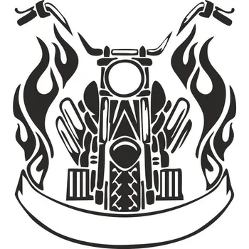 Obraz MOTORKA čelní pohled, pískování obrázku (Pískování obrázku na sklo z naší nabídky)