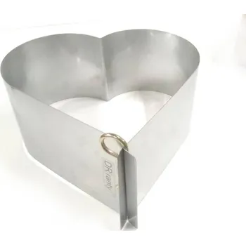 Nádoba na pečení Forma na srdce 26cm, bez dna, (výška 12cm) - DR ranty