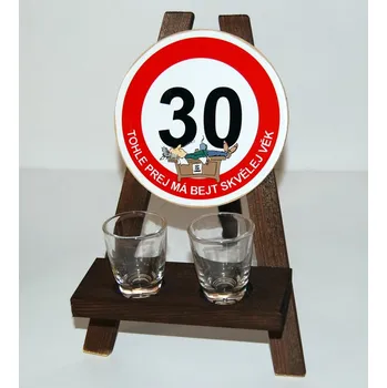 Žertovný předmět Stojan s panáky k výročí narození