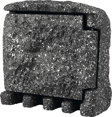 Venkovní sloupek Panlux STONE IP44 2x zásuvka 1x časovač, s přívodním kabelem 1,8m design kamene