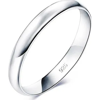 Šperk NB101 Stříbrný snubní prsten šíře 3 mm (51)