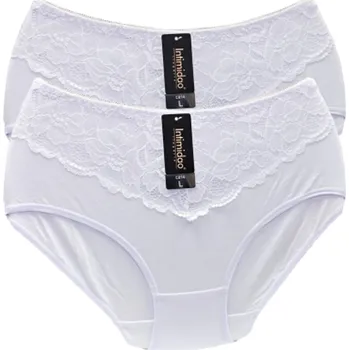 Dámské spodní prádlo Dámské kalhotky Intimidao C363 ( 2 ks v balení ) Barva: Bílá, Velikost: XL