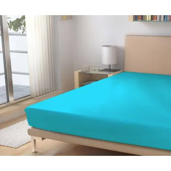 Prostěradlo Kvalitex froté prostěradlo dětské TYRKYSOVÁ 60/120 cm Bavlna/polyester