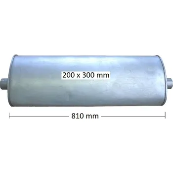 Střední díl výfuku Výfuk POLMO - střední tlumič - díl výfuku IVECO Daily 35.10, 45.10, 49.10 2.5 Turbo Diesel (PR 27.59 [148-017])