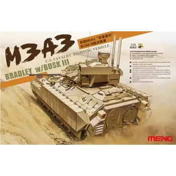 Plastikový model Meng 1/35 	U.S. Cavalry Fighting Vehicle M3A3 Bradley w/BUSK III