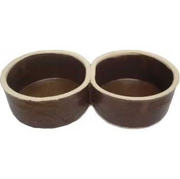 krmítko pro hospodářská zvířata Keramické krmítko kulaté - dvojité