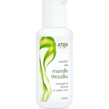 Masážní přípravek Masážní olej Mandle-třezalka Atok