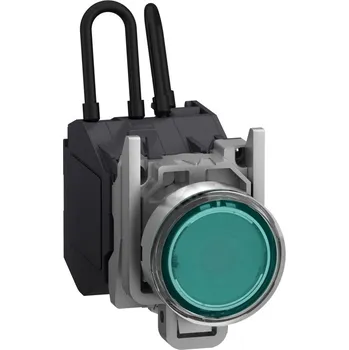 vypínač XB4BW23BM5GEX Ovládač stiskací prosvětlení do prostř. s nebezp. Výbuchu, Test, 24…240V, Zelená, Schneider Electric