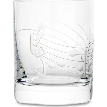 Sklenice Broušená sklenička s partiturou - na likér, 60 ml