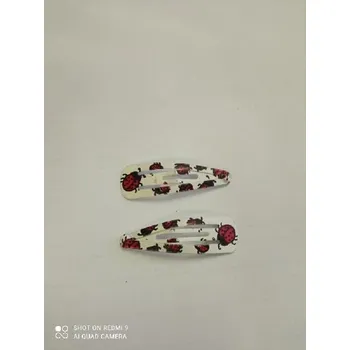 Kovová sponka do vlasů beruška 2 ks