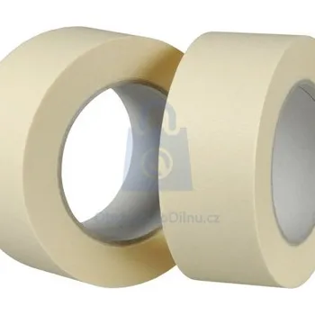 Lepicí páska Páska maskovací krepová 80°C volně 50 mm x 50 m světle žlutá - hobby balení, balení 1 ks