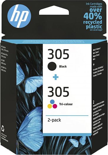 Originální inkoust HP 6ZD17AE (305), CMYK, 2-pack