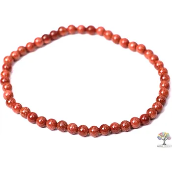 Náramek Magieprirody.cz Náramek Avanturin zlatý - 4 mm kuličky #90