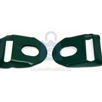 Příslušenství pro plot Očko pro přichycení napínáku pár (proti sobě) zelené, balení 1 pár