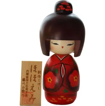 Japonská panenka Kokeshi Hohoemi 15 cm