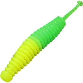 Umělá nástraha Lucky John Gumová nástraha Trick Worm 50mm/10ks - Žluto/zelená (T90)