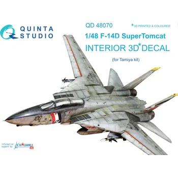 Plastikový model Quinta studio 1/48 F-14D 3D-Printed & colour Interior (TAM)