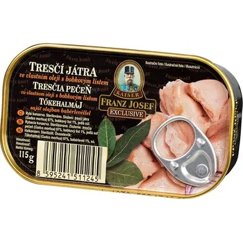 FJK Tresčí játra ve vlastním oleji s bobkovým listem 115g