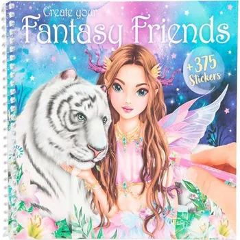 Create Your Fantasy Friends kreativní omalovánka Top Model omalovánky Create Your Fantasy Friends kreativní omalovánka Top Model