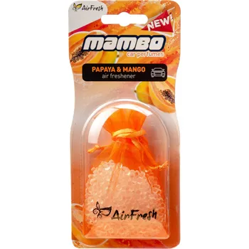 Vůně do auta AirFresh MAMBO BLISTER - Papay & Mango
