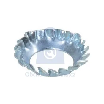 Matice Podložka vějířová, DIN 6798V, forma V s vnějším ozubením, pozinkovaná 8,4, balení 1000 ks