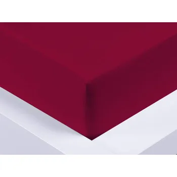 Prostěradlo Jersey prostěradlo vínové 180x200x15