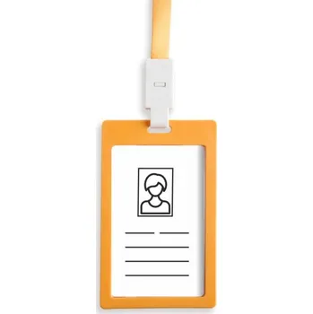 Jmenovka na stůl Visačka (jmenovka) Enjoy se šňůrkou, 90x54 na výšku, 1ks oranž