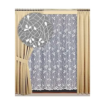 Záclona kusová Karin výška 230cm, šířka 200cm bílá