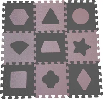 Baby Dan Geometrické tvary hrací podložka 9 dílků