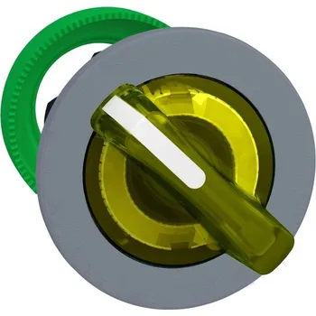 vypínač ZB5FK1283C0 Ovládací hlavice otočná prosvětlená, zapuštěné provedení, ŽL ,2 Pozice. speciální popis ŠE, Schneider Electric