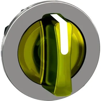 vypínač a zásuvka ZB4FK1783 Ovládací hlavice otočná, zapuštěné provedení, Žlutá, 3 pozice, Schneider Electric