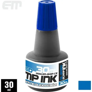 Razítková poduška Razítková barva pro paginovací razítka, 30ml, modrá