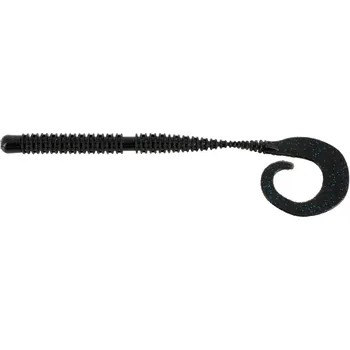 Umělá nástraha Gumová Nástraha Illex Magic Ring Curly Worm 6" 15cm Black/W/Blue