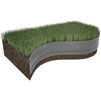 Zahradní obrubník Amispol Obrubník zahradní skrytý 12,5 x 2500 cm, černá